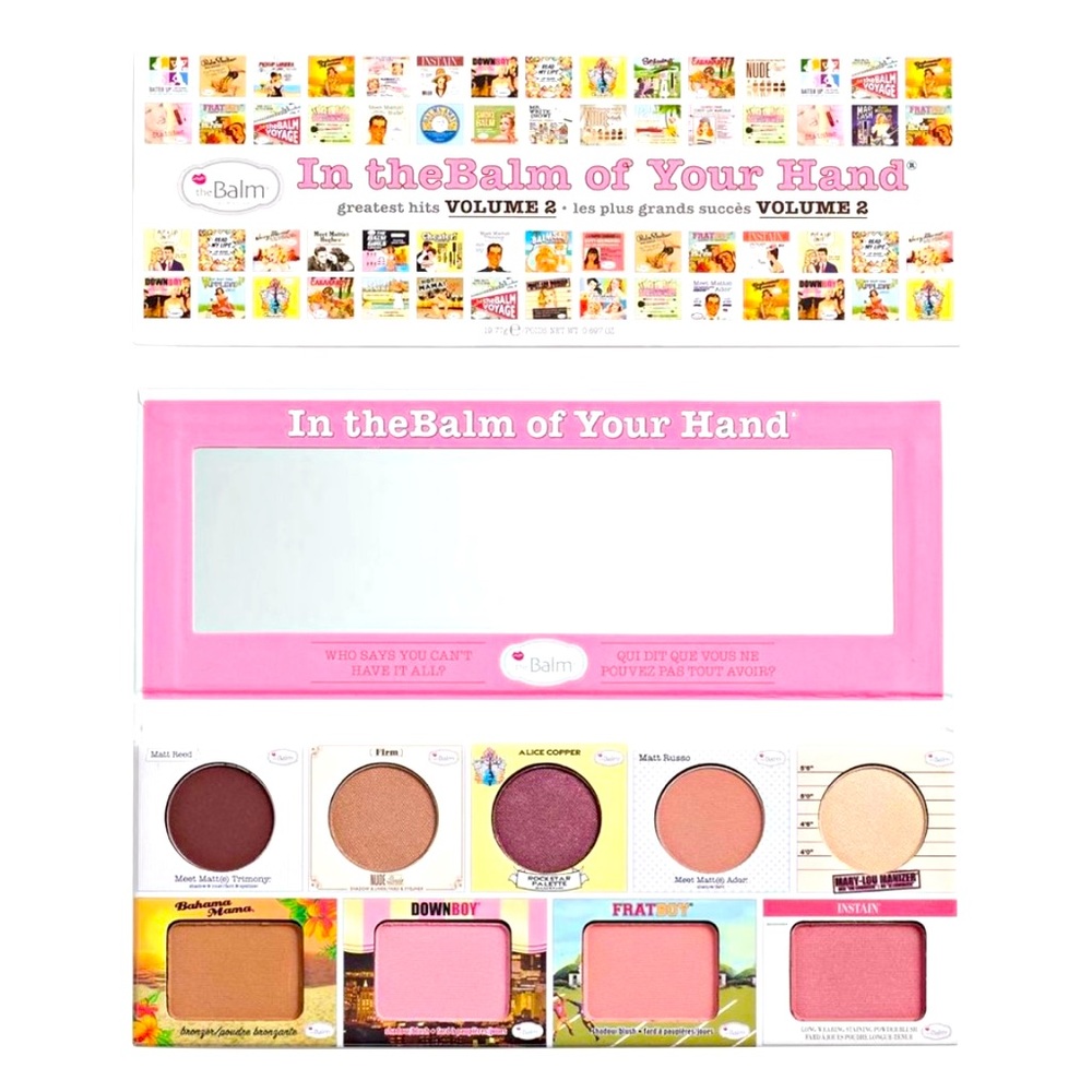 In theBalm of Your Hand - Greatest Hits VOL 2 NEW Palette Shadow Blush